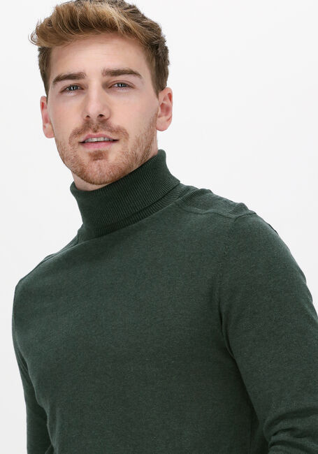 Donkergroene SELECTED HOMME Coltrui SLHBERG ROLL NECK - large