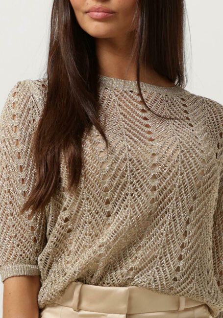 Gouden TWINSET MILANO Trui KNITTED SWEATER - large