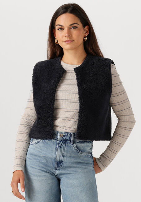 BY-BAR Gilet WOLLY MIDNIGHT GILET en noir - large