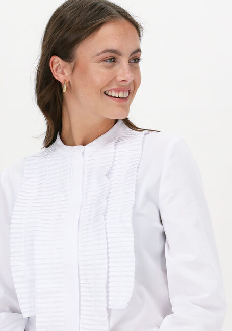 Witte LEVETE ROOM Blouse ISLA SOLID 39 SHIRT - large