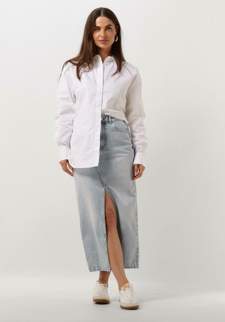 SECOND FEMALE Jupe midi DUSTINE SKIRT en bleu - large