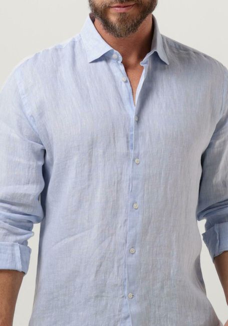 GENTI Chemise décontracté LINNEN S7054-1120 Bleu clair - large