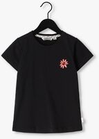 MOODSTREET T-shirt T-SHIRT FLOWER EMBROIDERY en noir - medium