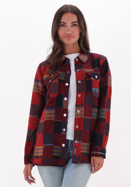 SCOTCH & SODA Jack PATCHWORK SHIRT JACKET en rouge - large