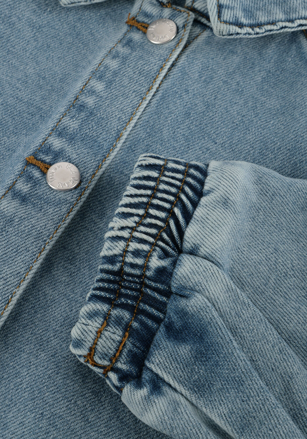 Blauwe INDIAN BLUE JEANS Spijkerjas DENIM TRENCHCOAT - large