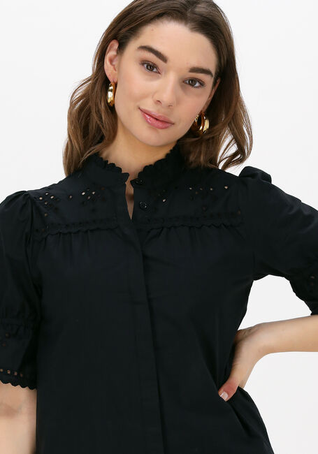 Zwarte LEVETE ROOM Midi jurk RIKO 1 DRESS - large