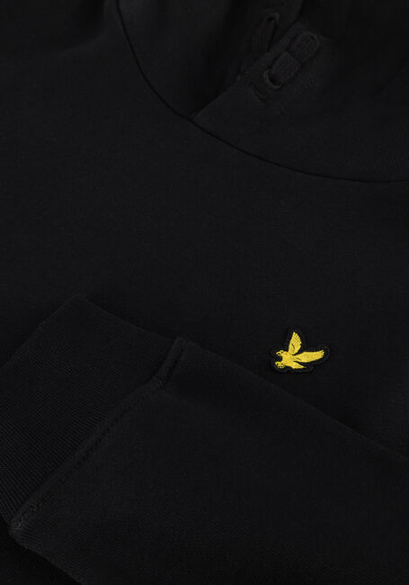 Zwarte LYLE & SCOTT Sweater BRUSH BACK PULLOVER HOODIE - large