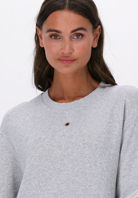 10DAYS Robe midi T-SHIRT DRESS FLEECE en gris - large