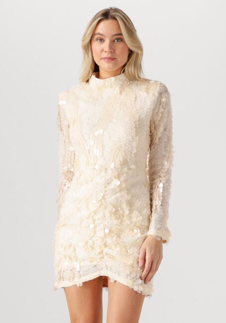 Creme SECOND FEMALE Mini jurk GLIMMER DRESS - large