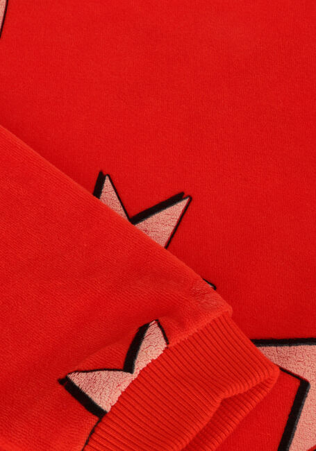 CARLIJNQ Chandail STARS- GIRLS SWEATER RUFFLED en rouge - large