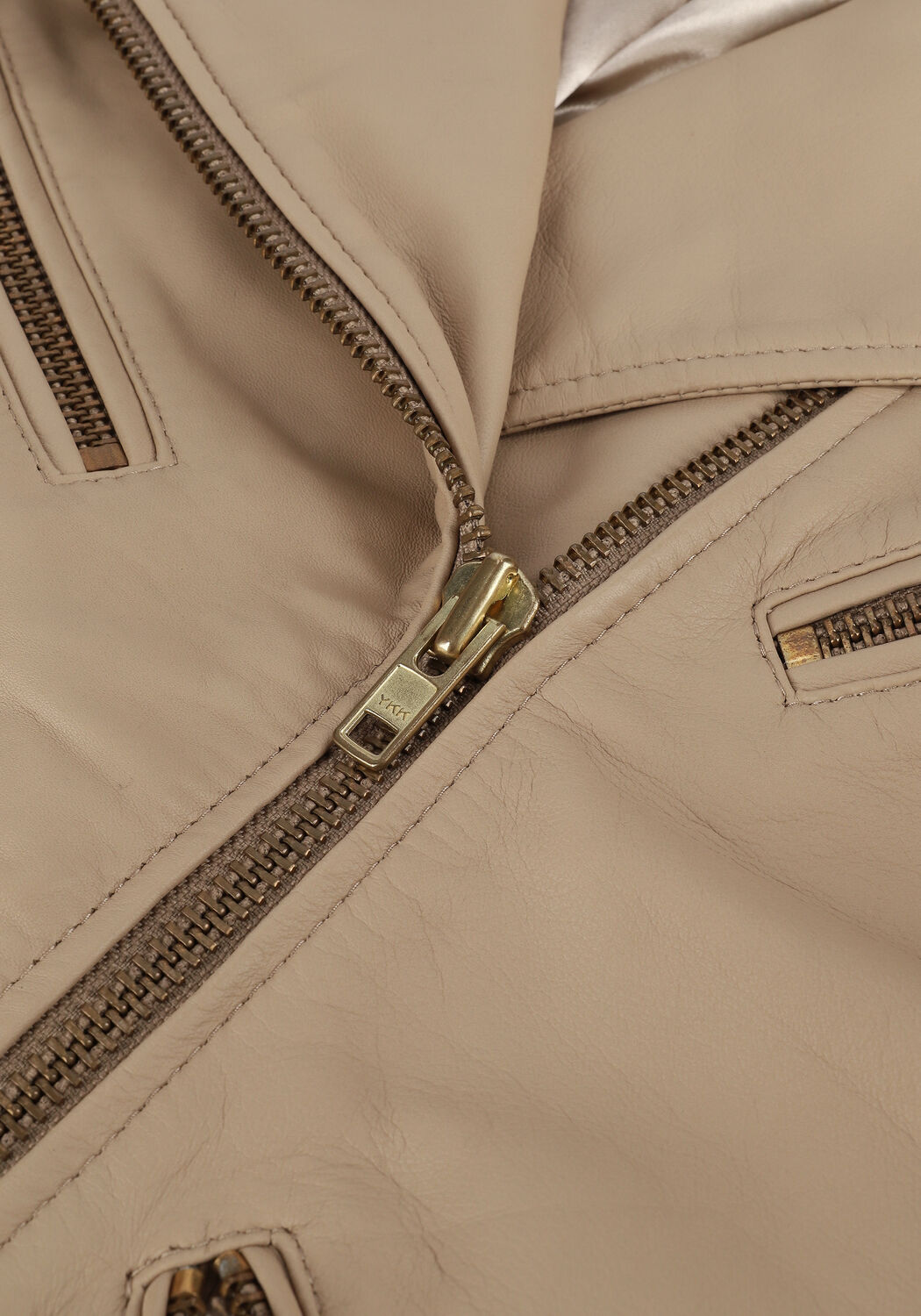 Beige IBANA Leren jas BARIE - large