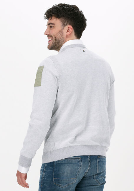 PME LEGEND Pull R-NECK COTTON PLATED Blanc - large