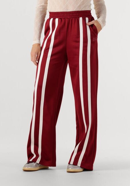 ALIX THE LABEL Pantalon large LADIES KNITTED TRAINING SWEAT PANTS Bordeaux - large