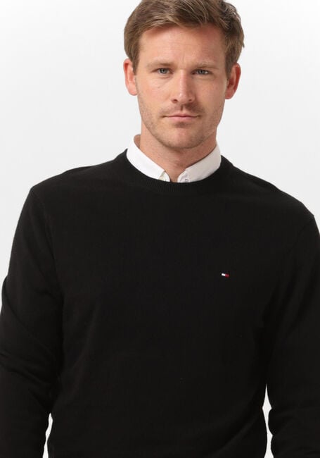 Zwarte TOMMY HILFIGER Trui PIMA ORG CTN CASHMERE CREW NECK - large