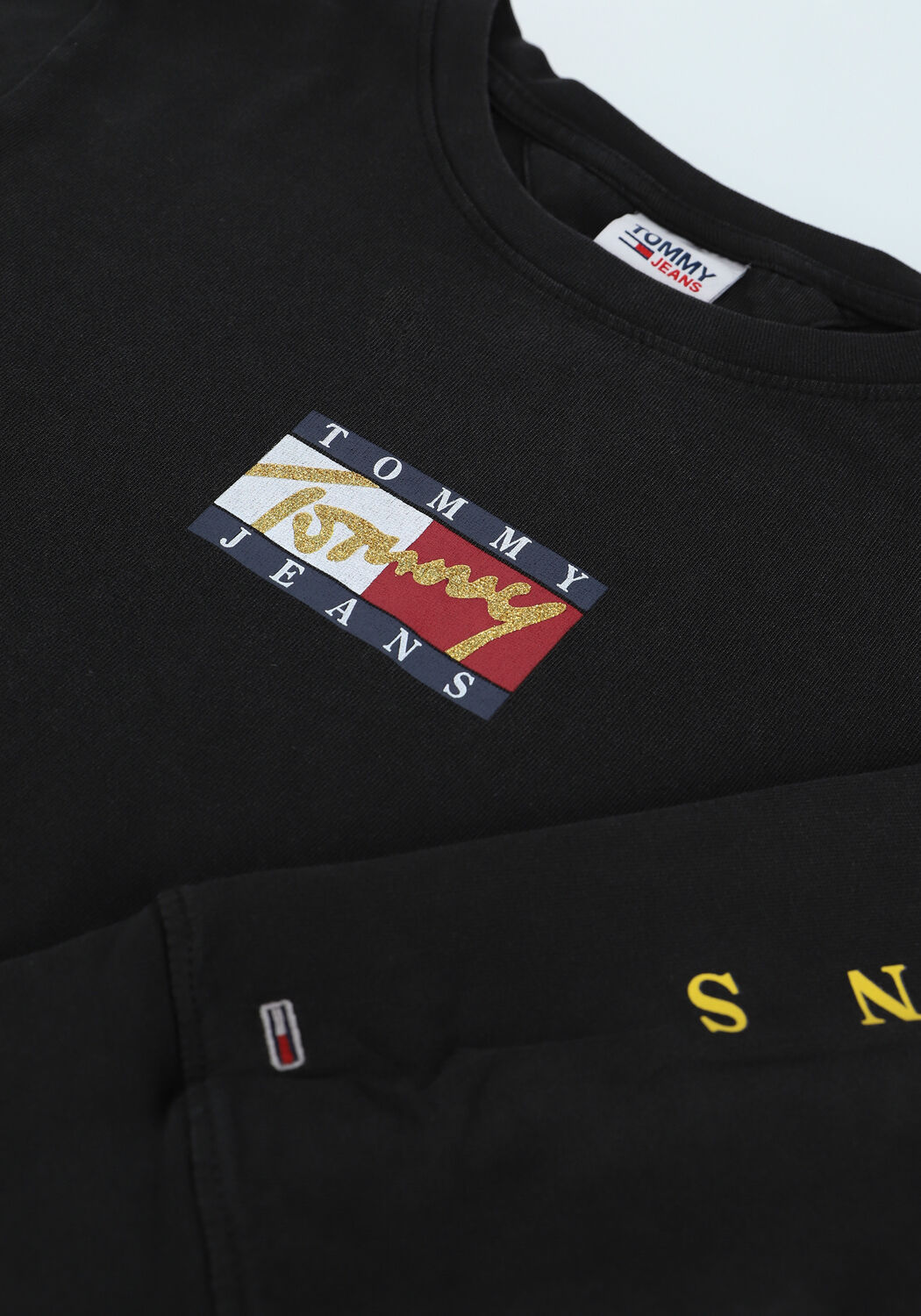 TOMMY JEANS T-shirt TJW REG VINTAGE BRONZE 3 TEE L en noir - large
