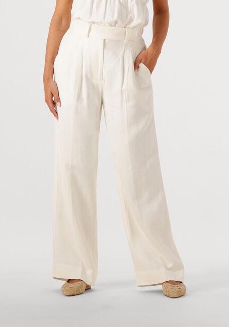 Witte SECOND FEMALE Broeken/jumpsuits LINO TROUSSERS - large