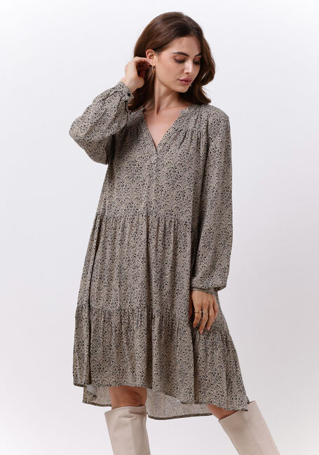 BY-BAR Robe midi NOMI PEACOCK DRESS Kaki - large
