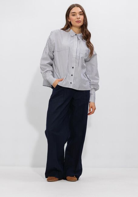 ANOTHER LABEL ALCHERREE SHIRT L/S Blouses en bleu - large