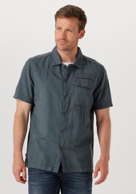 Grijze PME LEGEND Casual overhemd CTN/LINEN CARGO FREEDOM - large