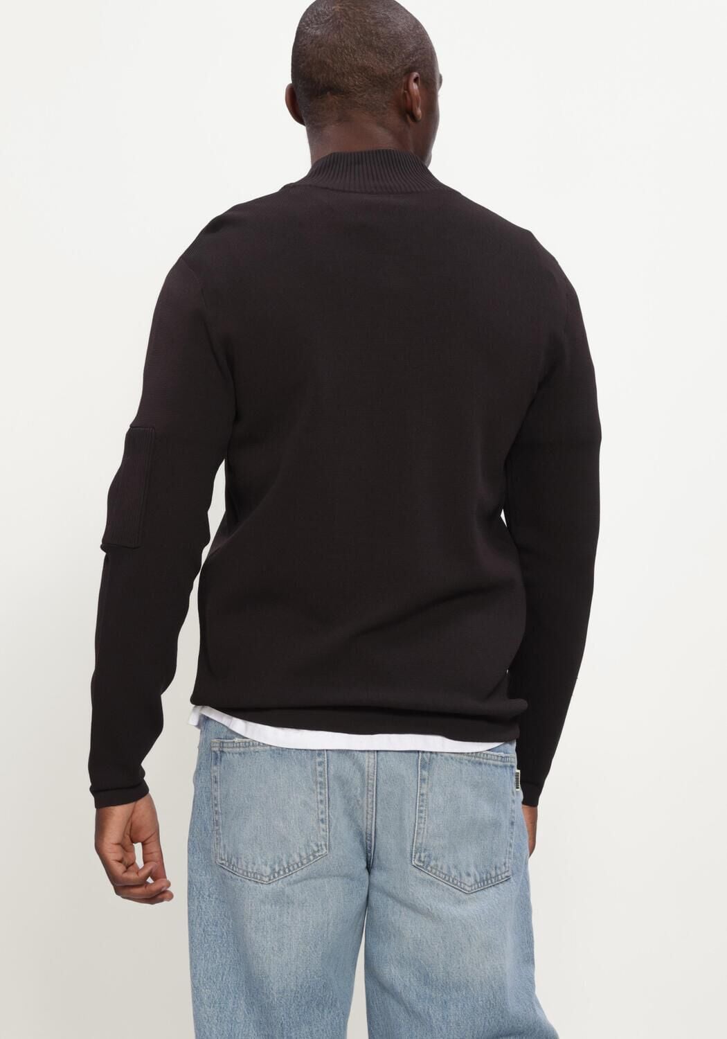 GENTI TURTLE ZIP LS Pulls & Gilets en marron - large