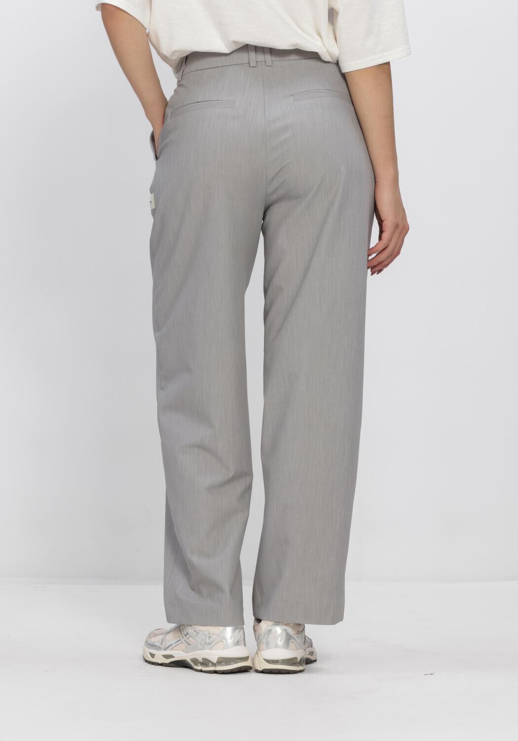 ALIX THE LABEL LADIES WOVEN CLEAN MIX Pantalons Gris clair - large