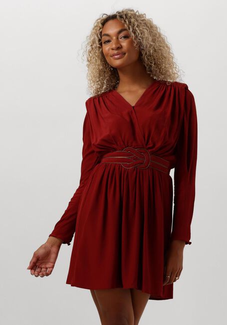 LOUIZON Mini robe GIMMICK Bordeaux - large