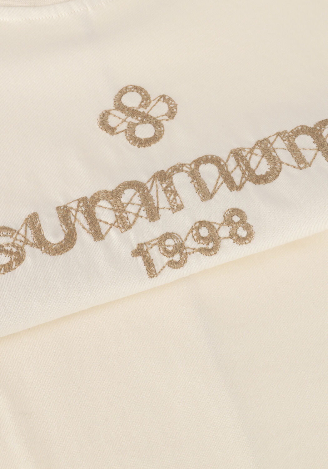 Gebroken wit SUMMUM T-shirt BOXY ARTWORK TEE - large