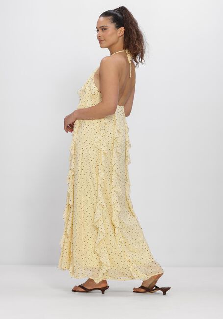 Gele Y.A.S. Jurken YASFINILLO HALTERNECK LONG - large