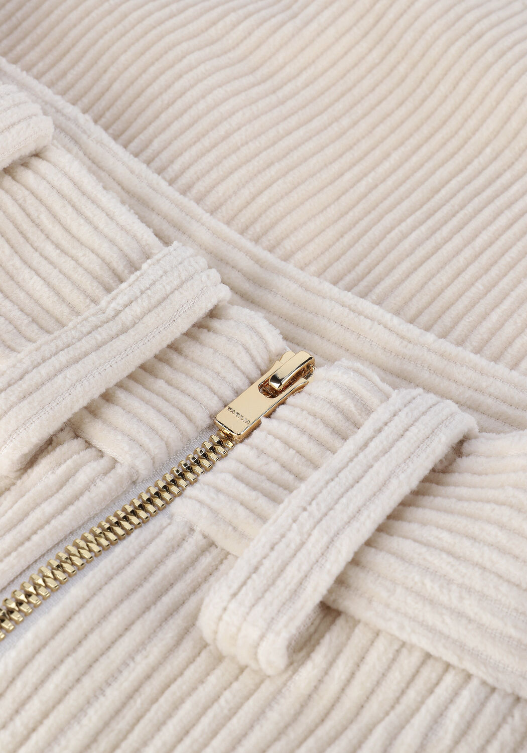 VANILIA Mini-jupe RIB CORD SKIRT Blanc - large