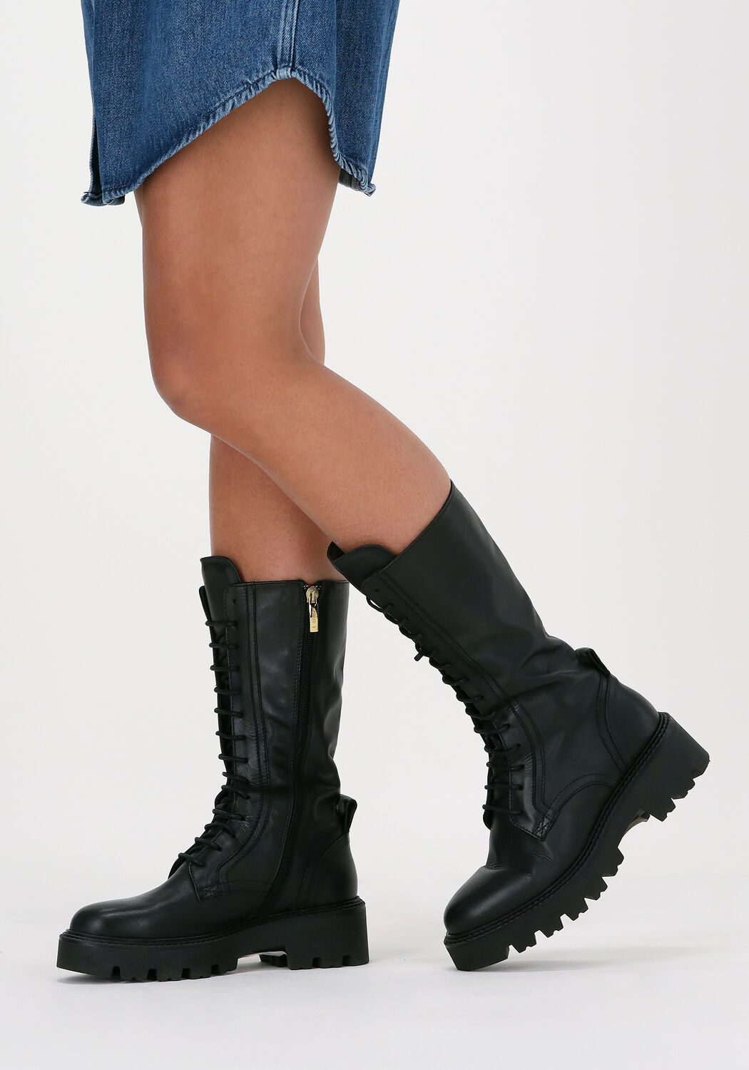 NOTRE-V Bottines &agrave; lacets 03-17 en noir - large