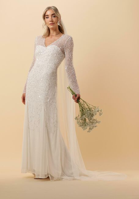 Y.A.S. YASVANESSA LS MAXI TRAIN DRESS - CELEB Mode mariage en blanc - large