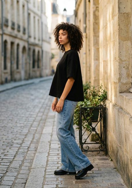 Blauwe ABRAND JEANS Wide jeans 94 HIGH WIDE JENNA - large