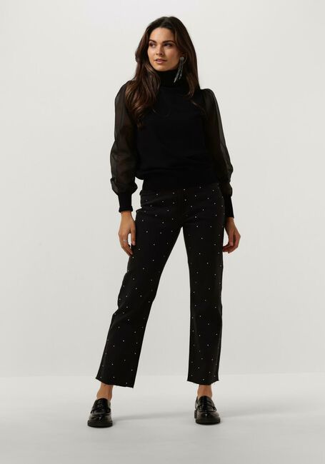 Zwarte MY ESSENTIAL WARDROBE Coltrui ANNIEMW KNIT ROLLNECK - large