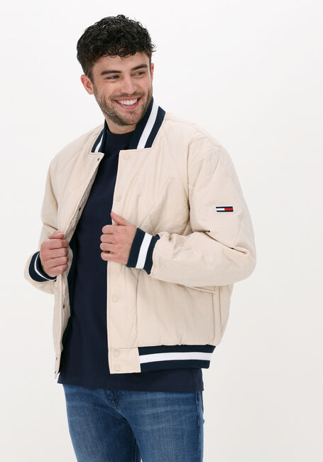 TOMMY JEANS Jack TJM DIAMOND QUILTED BOMBER en beige - large