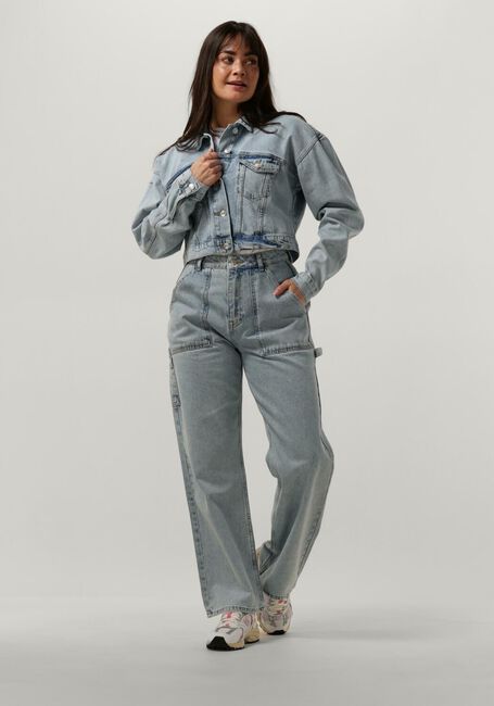 Blauwe COLOURFUL REBEL Spijkerjas ORNEL CROPPED DENIM JACKET Blauwe COLOURFUL REBEL Spijkerjas ORNEL CROPPED DENIM JACKET - large