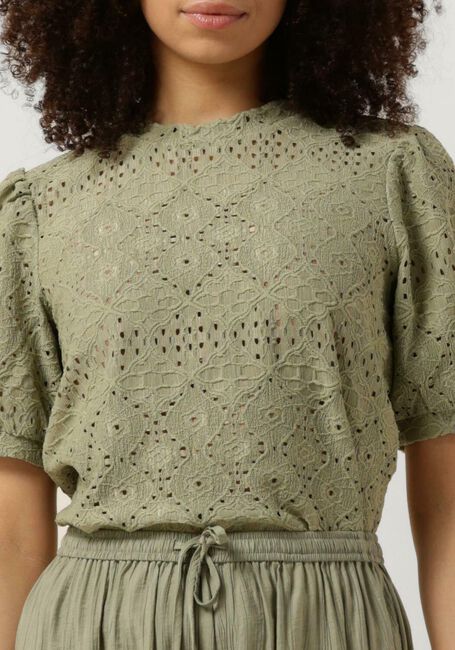 Groene OBJECT Top OBJFEODORA S/S TOP - large