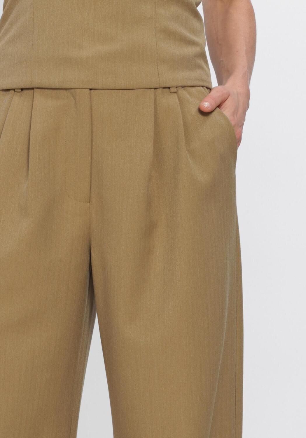 STUDIO AMAYA Pantalon large SOFIE 8 Sable - large
