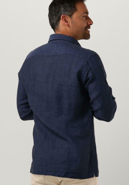 GENTI Chemise décontracté LINNEN S7054-1120 Bleu foncé - large