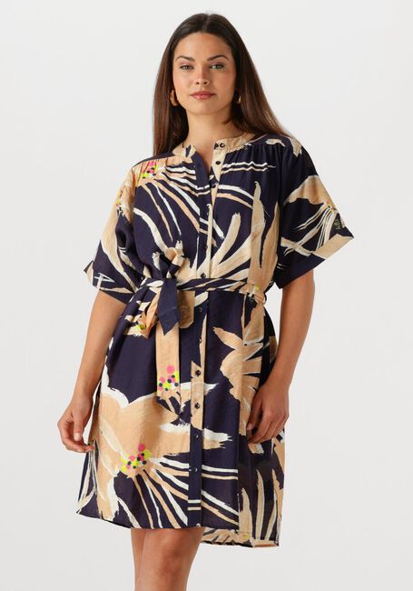 Beige POM AMSTERDAM Mini jurk ARTISAN DRESS - large