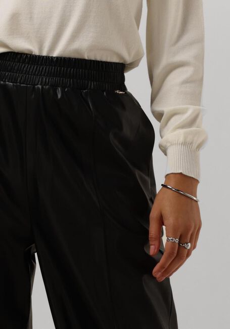 Zwarte LIU JO Wijde broek PANT. JOGGER SPALMATO - large