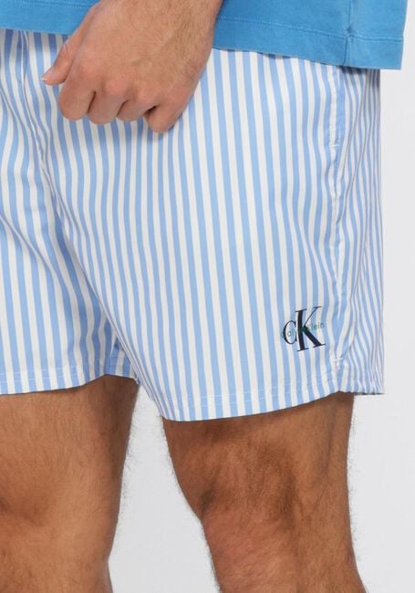 CALVIN KLEIN UNDERWEAR Shorts de bain MEDIUM DRAWSTRING WAISTBAND Bleu clair - large
