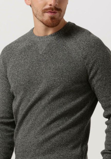 CAST IRON Pull R-NECK COTTON MOULINE SLUB en marron - large