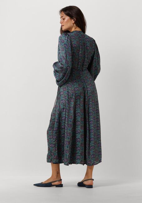 SISSEL EDELBO Robe midi AMBRIOSIA WRAP DRESS en bleu - large