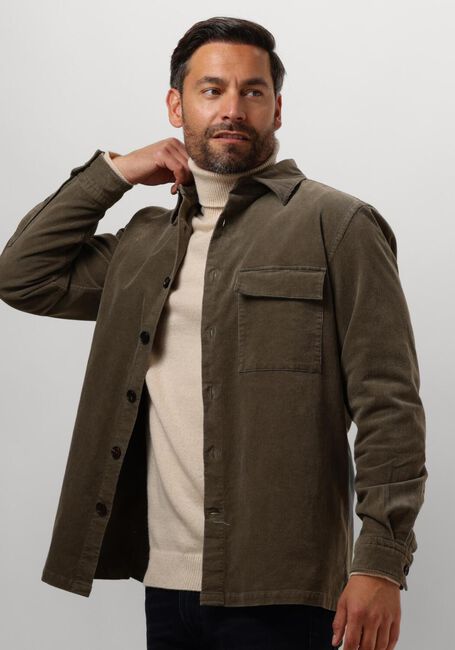 Groene PROFUOMO Overshirt OVERSHIRT CORDUROY - large
