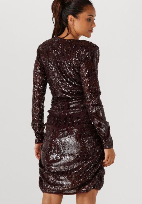 Bordeaux COPENHAGEN MUSE Mini jurk CMSEQUINCE-DRESS - large