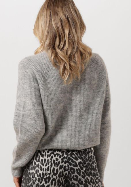 Lichtgrijze SELECTED FEMME Vest SLFLULU LS KNIT SHORT CARDIGAN - large
