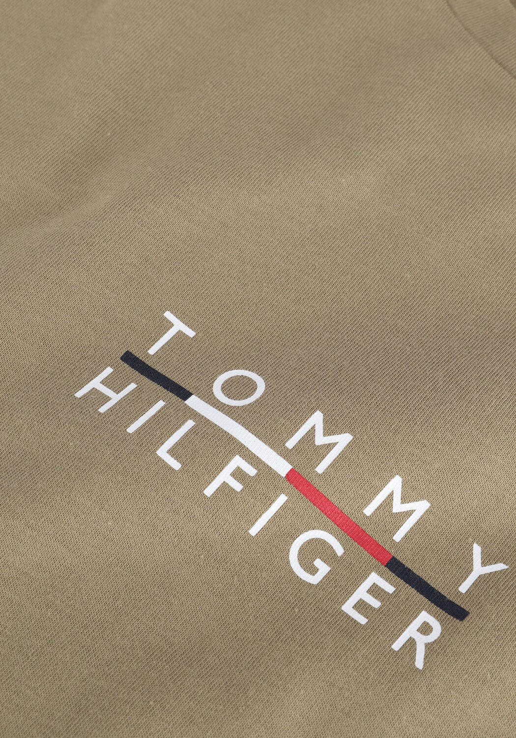 TOMMY HILFIGER T-shirt SQUARE LOGO TEE Kaki - large