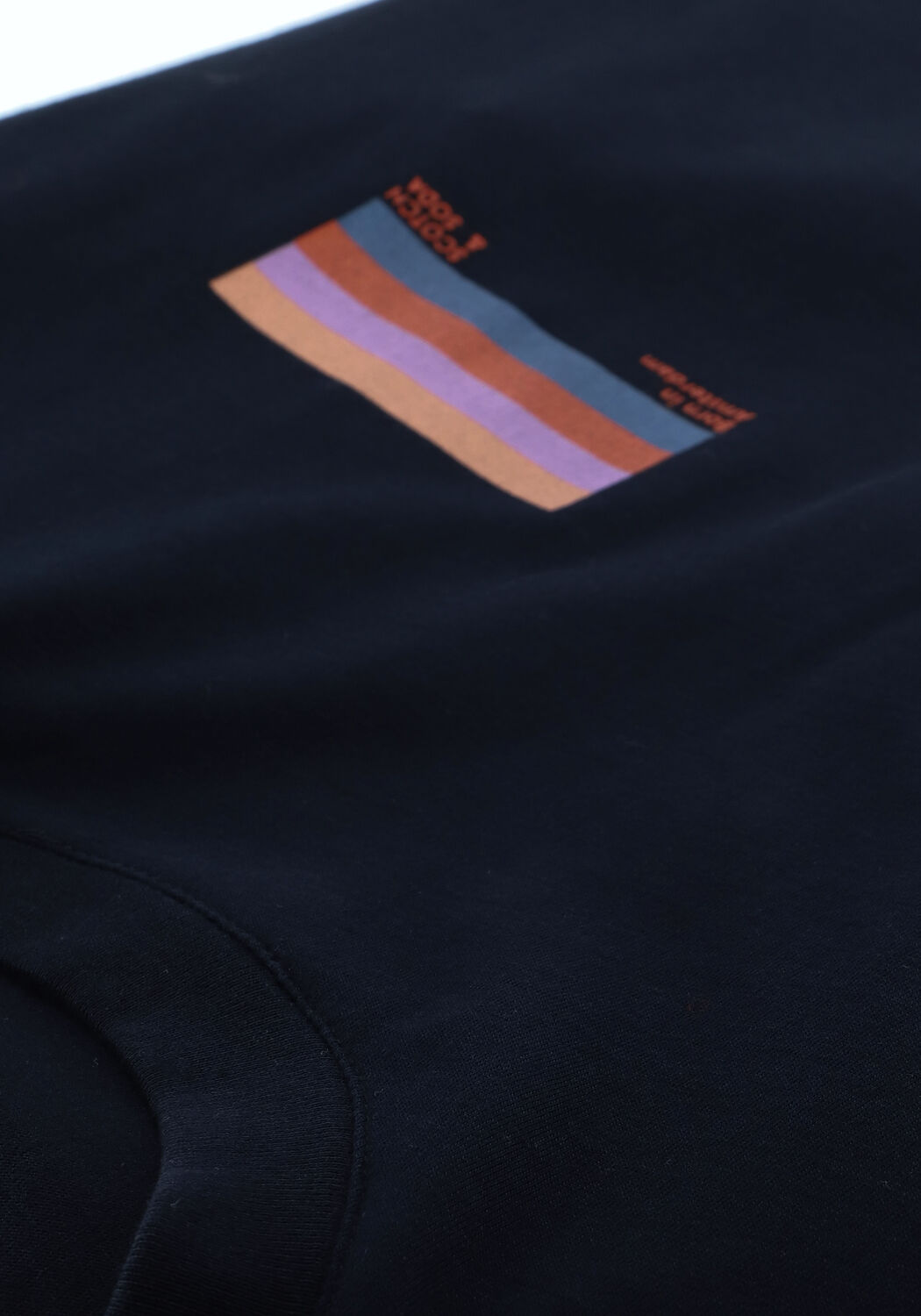 Donkerblauwe SCOTCH & SODA T-shirt GRAPHIC LOGO T-SHIRT IN ORGANI - large