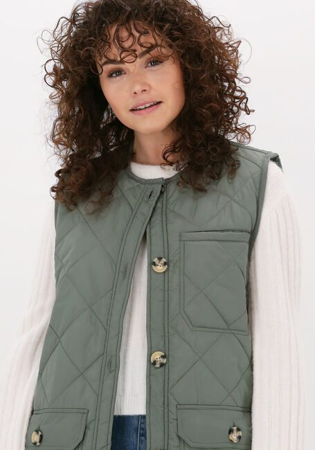 SECOND FEMALE Veste sans manches PRUDENCE WAISTCOAT en vert - large