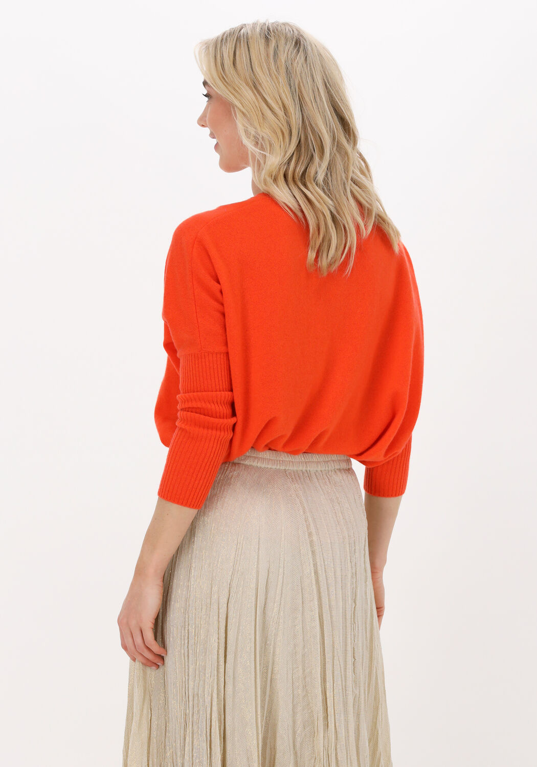 Oranje trui dames top
